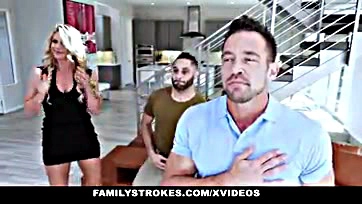 Sexy milf Phoenix Marie gets pounded by stepson and hubby