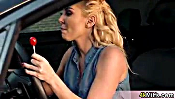 Aaliyah Love's busted ride sparks sultry roadside romp