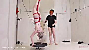 Painful BDSM with extreme bondage and anal punishment