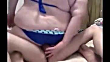 Public sex between wife and husband, creampie included