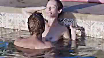 Tilda and Matthias get naked, splashy, and very wet