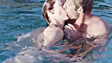 Tilda and Matthias get naked, splashy, and very wet