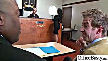 Nikki Benz gets pounded in office sex romp