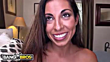 Sofia Rivera gives sloppy blowjobs for extra cash