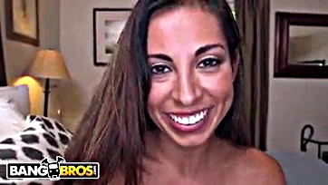 Sofia Rivera gives sloppy blowjobs for extra cash