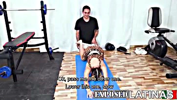 Shaira gets pounded by her trainer's massive cock