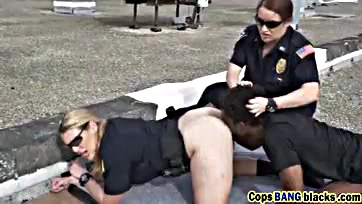 Black women police officers get aggressive with black men