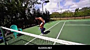 Fucking hell, Kimberly's got a tennis match going on