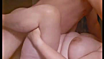 Sexy missionary position with curvy, mature wife