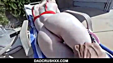 Teen stepdaughter gets brutally fucked by her dad