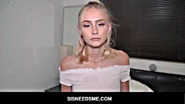 A teenage blonde gets stepped by an older man