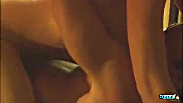 Blonde rewards hardworking man with oral sex and riding