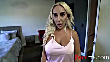 Kylie saves blonde step mom from getting her pussy licked