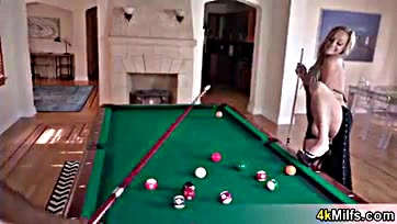 MILF's billiards end with massive cock