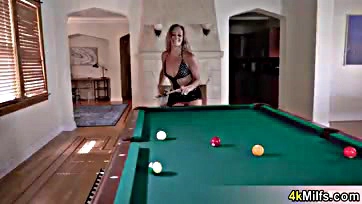 MILF's billiards end with massive cock