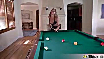 MILF's billiards end with massive cock