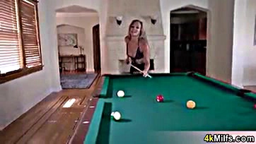 MILF's billiards end with massive cock