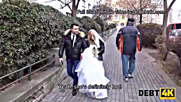 Newlywed bride gets brutally screwed by a horny dude