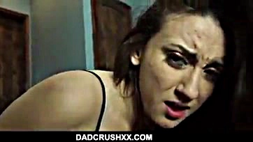 Stepdad screws his teen stepdaughter in a nasty affair