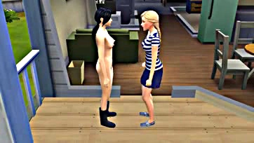 Lesbians in The Sims 4 get freaky and horny