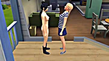 Lesbians in The Sims 4 get freaky and horny