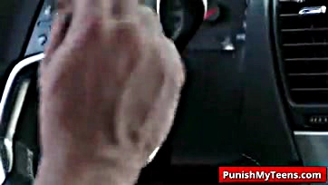 Liza Rowe gets dominated in a car ride