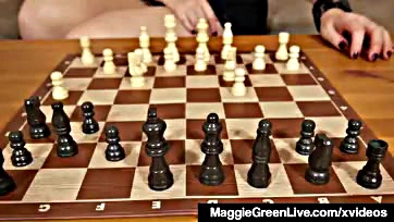 Maggie's frustration leads to a naughty chess move