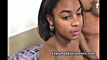 Teen girl Lita gets down with two black dudes