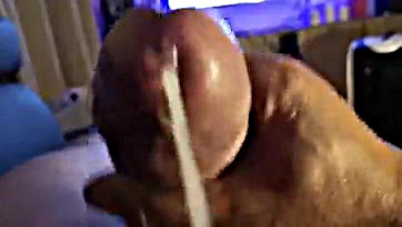 Cock spews cum at unsuspecting email address