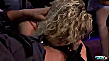 Fetishistic blonde milf gets her hair yanked