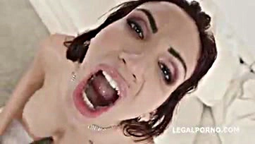 Amina gets intense BBC and creampie action