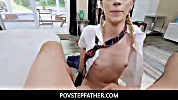 Jayden Black's cock gets sucked by teen stepdaughter