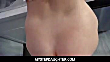 Stepdad's cock gets ravaged by horny teen stepdaughter