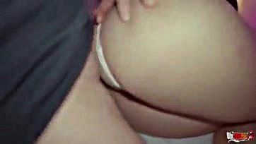 Teen ass filled with cum and cream pie