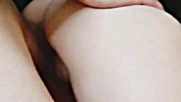 Double penetration with cum-covered breasts, explicit