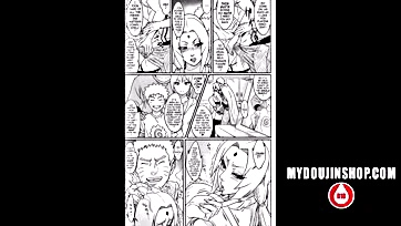 Naruto's pervy comic features Tsunade's exposed breasts