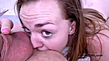 Teen slut auditions with cock-sucking, pussy-fucking skills