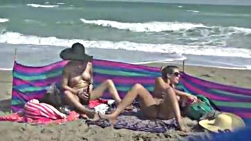 Mrs. Nikki and Ginary get naked at beach