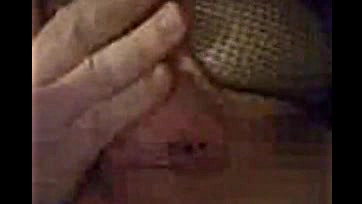 Woman fingers own vulva in public