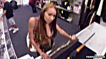 Latina gets brutally fucked by pawn shop owner