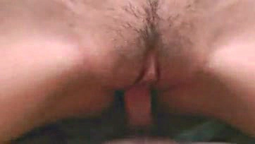 Girlfriend gets pounded and cummed on slowly