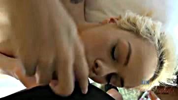 Elsa Jean's hot mouth sucks my cock passionately