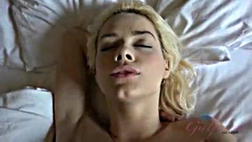 Elsa Jean's hot mouth sucks my cock passionately