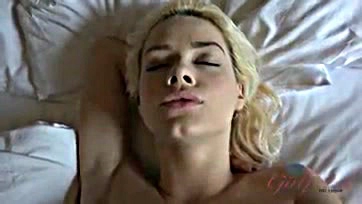 Elsa Jean's hot mouth sucks my cock passionately