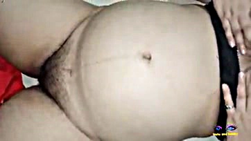 Indian netu shows off big boobs, hairy pussy