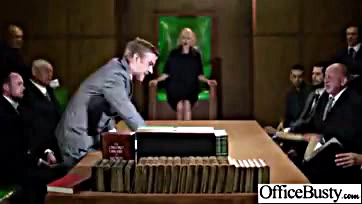 Sexy office worker gets brutally screwed hard