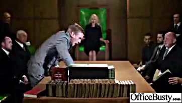 Sexy office worker gets brutally screwed hard