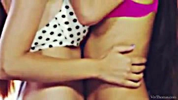 Filthy Czech lesbians get nasty with each other