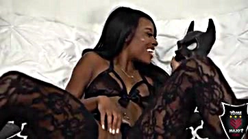 A horny ebony woman gets her fuck fantasy fulfilled