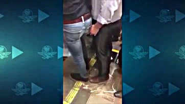 Unwanted dick-touching on metro, dude gets touched